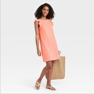 Universal Thread Ruffle Tank Cotton Dress